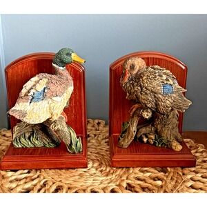 Vintage Duck Bookends – Hunting Lodge • English Manor • Cottagecore Décor